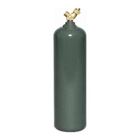 Esab Welding & Cutting TurboTorch® AC-MC Acetylene Tank, 10 Cubic Feet, Cylinder, Dark Gray, CGA-200, 6.5"Dia., Empty 0916-0002